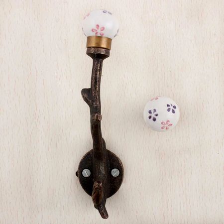 Pink Purple Tiny Tree Hooks-EHG-64